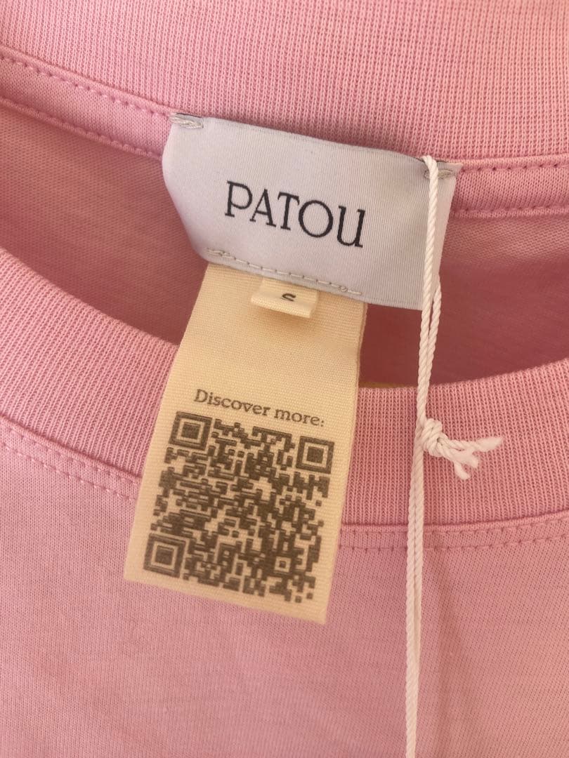 PATOU ピンク ロゴ Tシャツ
