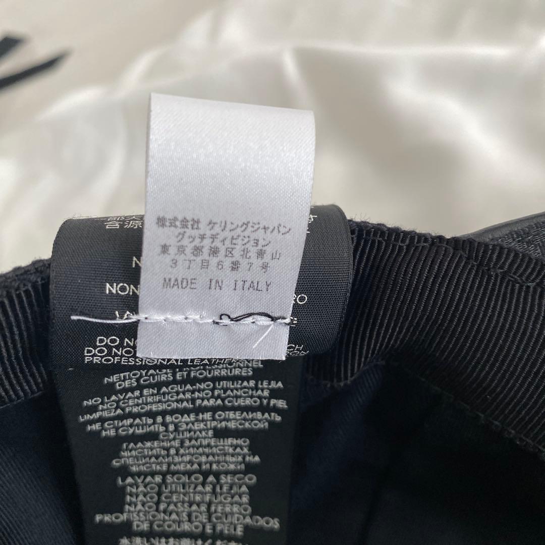 【備品完備・美品】グッチ GUCCI GGキャンバス ベースボールキャップ 黒