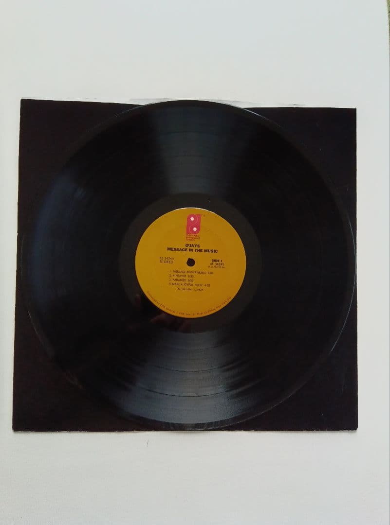 THE−OJAYS/MASSAGE−IN−THE−MUSIC/LP盤レコード。