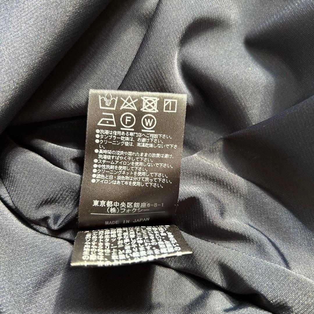 フォクシーニューヨーク/36344/ワンピ―ス/38/ネイビー/タックフレア