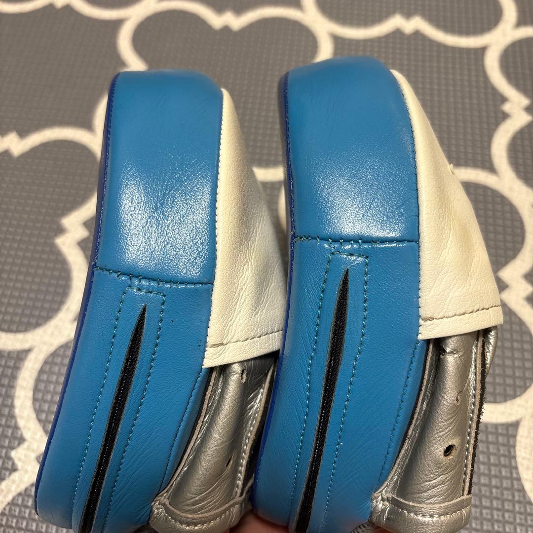 ウイニング パンチングミット 青/銀 カラーオーダー　　名前入り