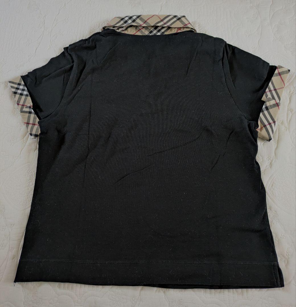 Burberry ブラック ポロシャツ 半袖