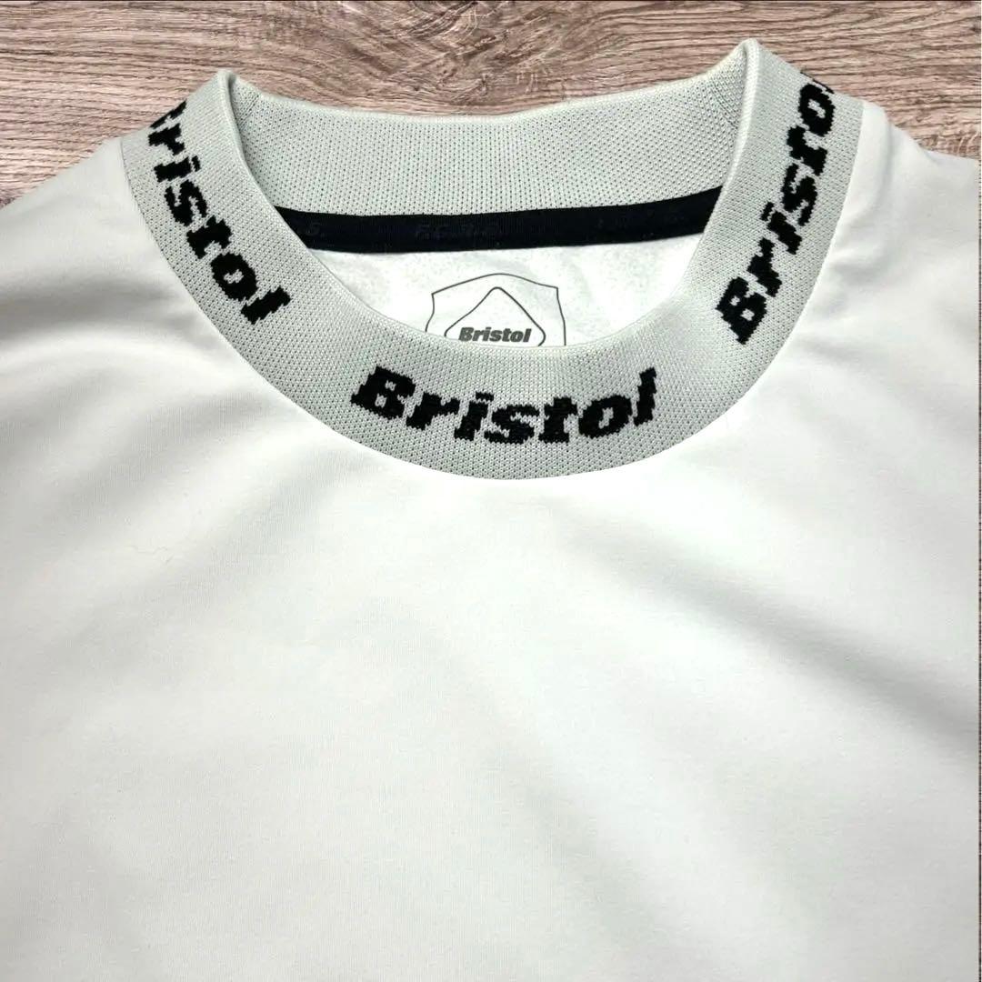 F.C.Real Bristol 首ロゴ モックネック ロンT 白　soph.