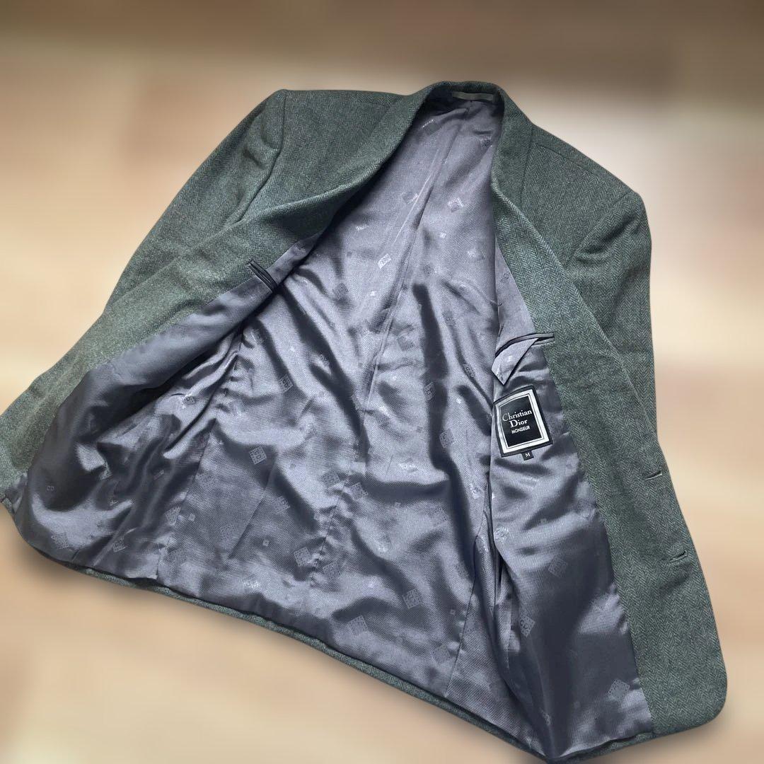 90s Christian Dior ツイードテーラードジャケット