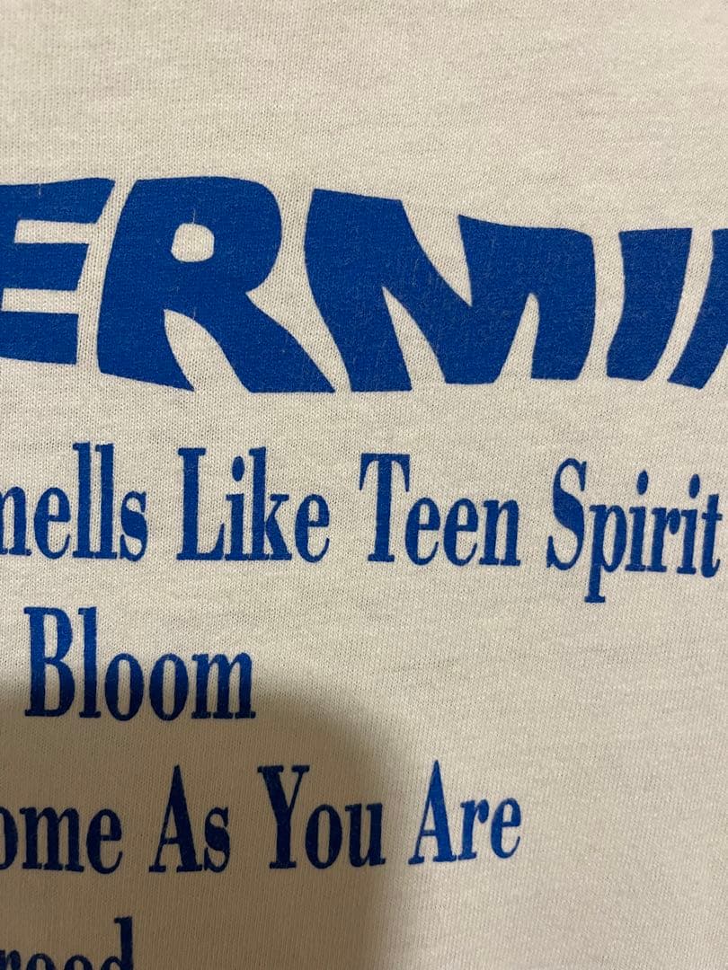 NIRVANA 水中の赤ちゃん NEVERMIND Tシャツ　ギルダンボディ