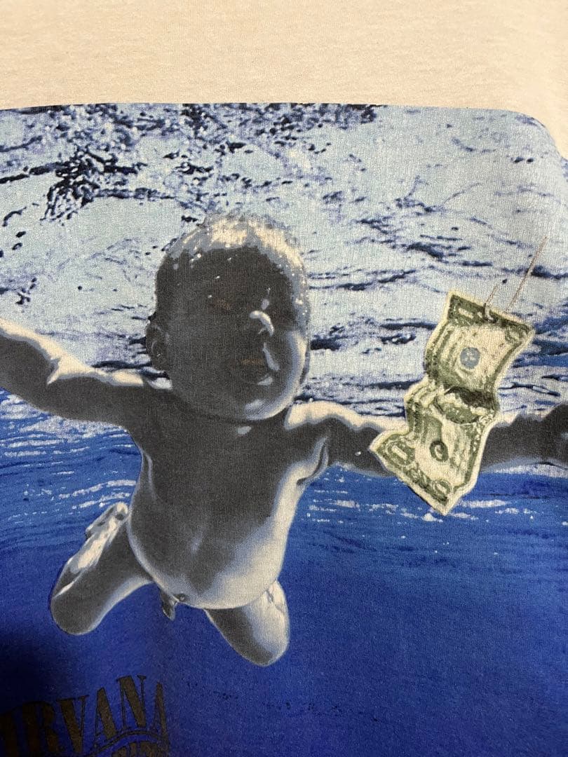 NIRVANA 水中の赤ちゃん NEVERMIND Tシャツ　ギルダンボディ