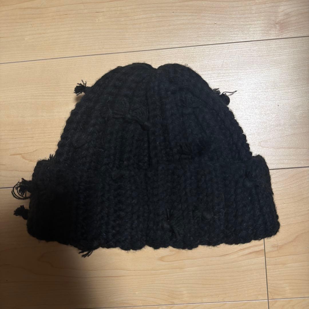 Supreme ブラック ニットビーニー