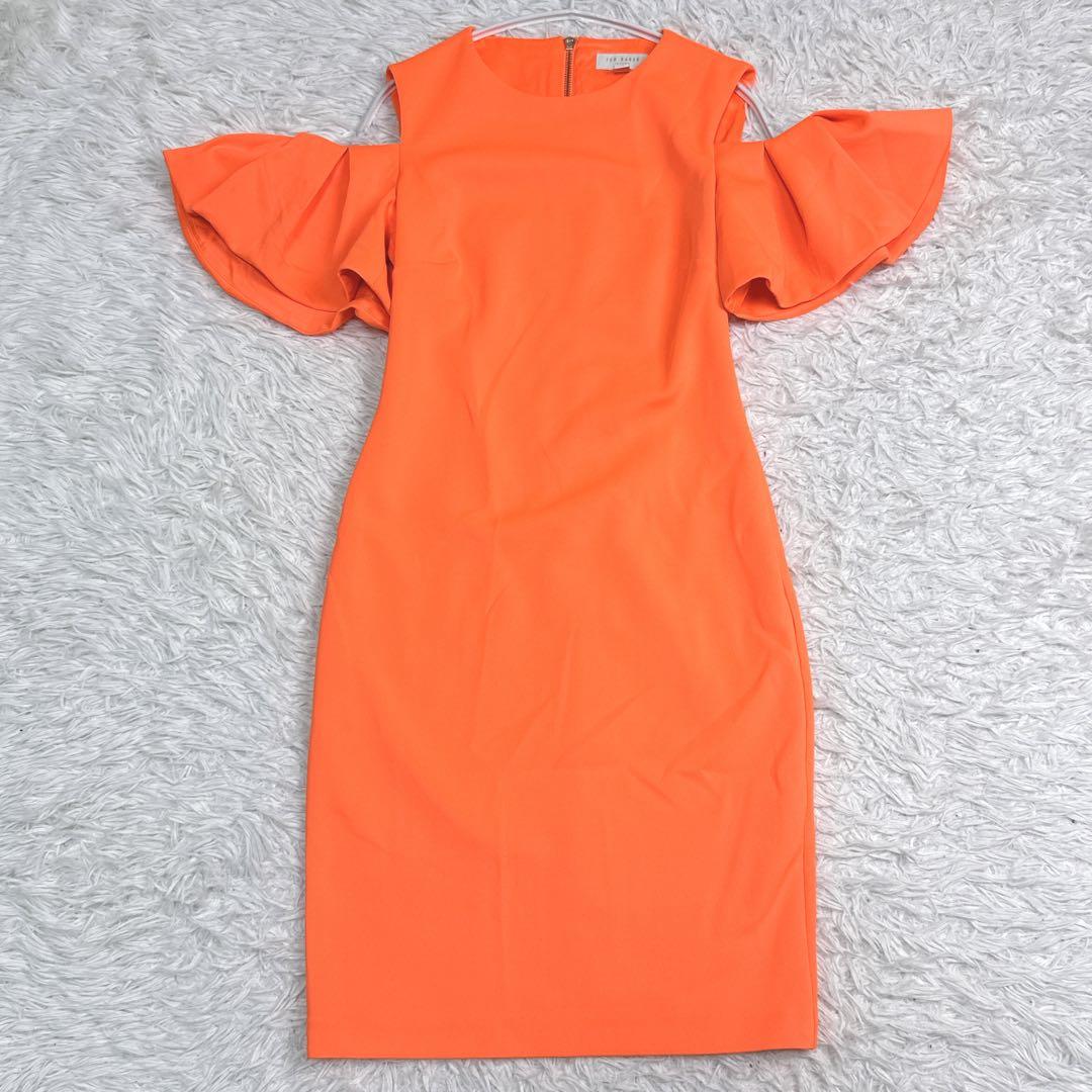 ✨極美品✨TED BAKER カットアウトショルダードレス オフショルダー