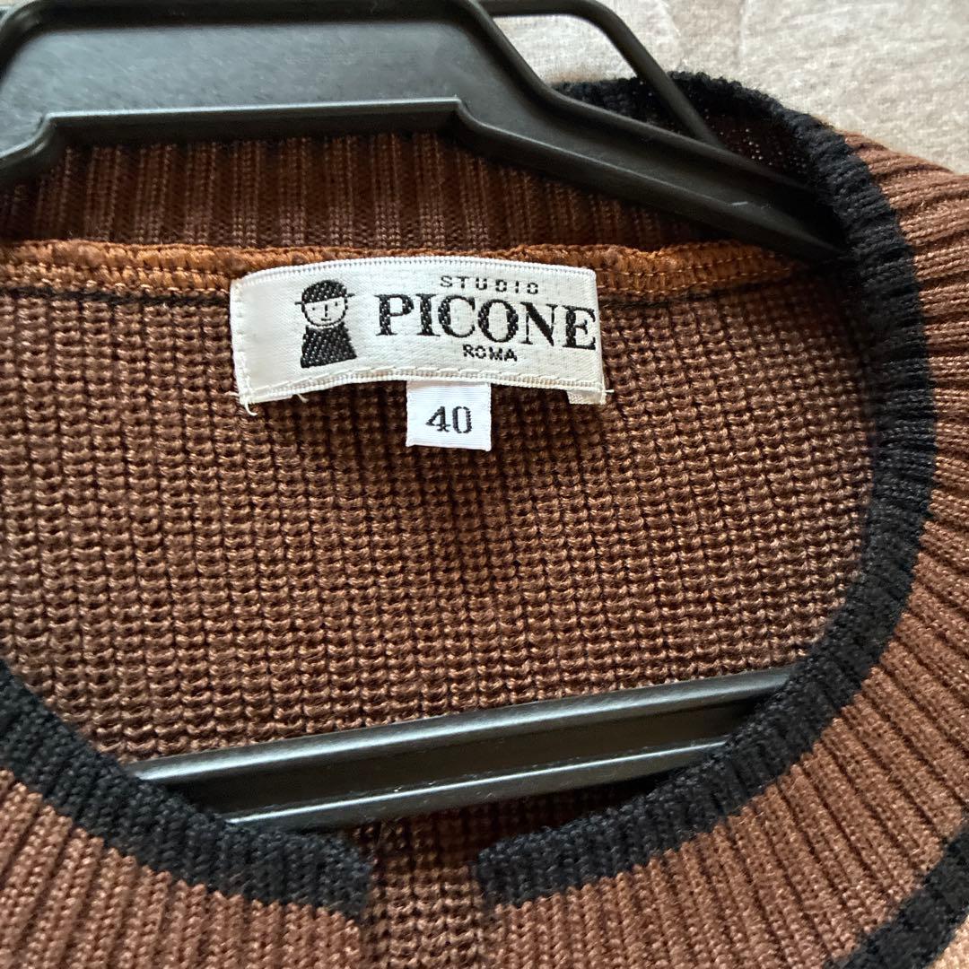 PICONE ノースリーブワンピース ブラウン