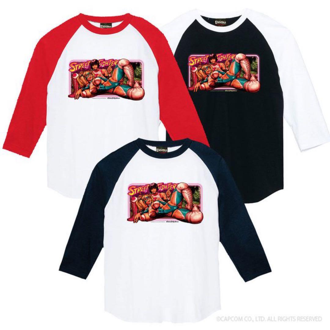 【未開封品】EROSTIKA ストリートファイター　3/4sleeve Tシャツ