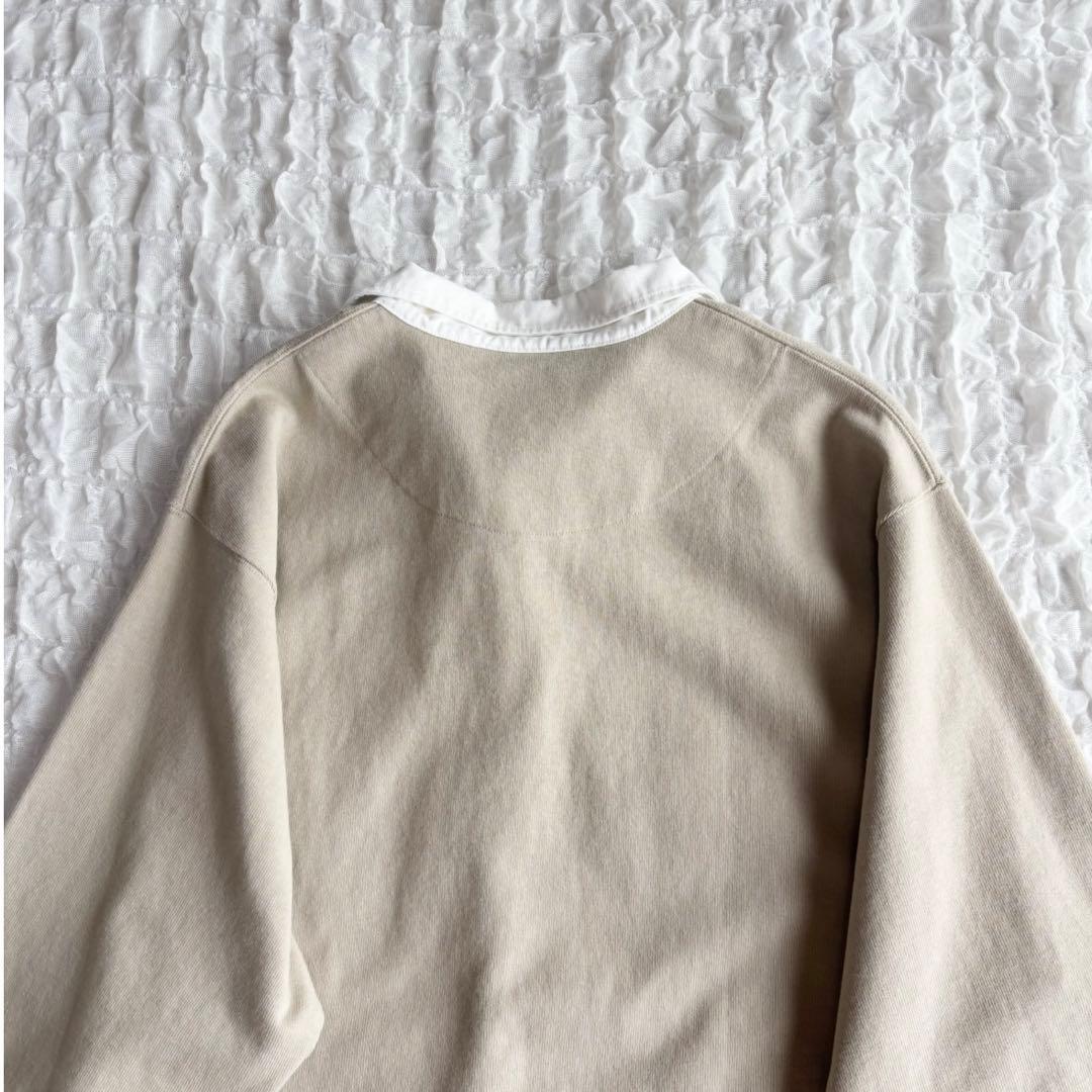 【1度着用のみ美品】 スピックアンドスパン ロゴラガーシャツ 近年モデル
