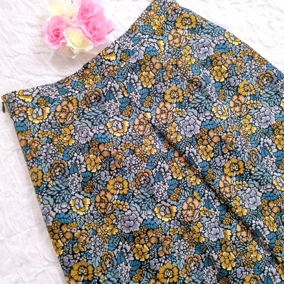 【極美品】SCAPA✕LIBERTY　プリーツスカート　ミモレ丈　近年モデル