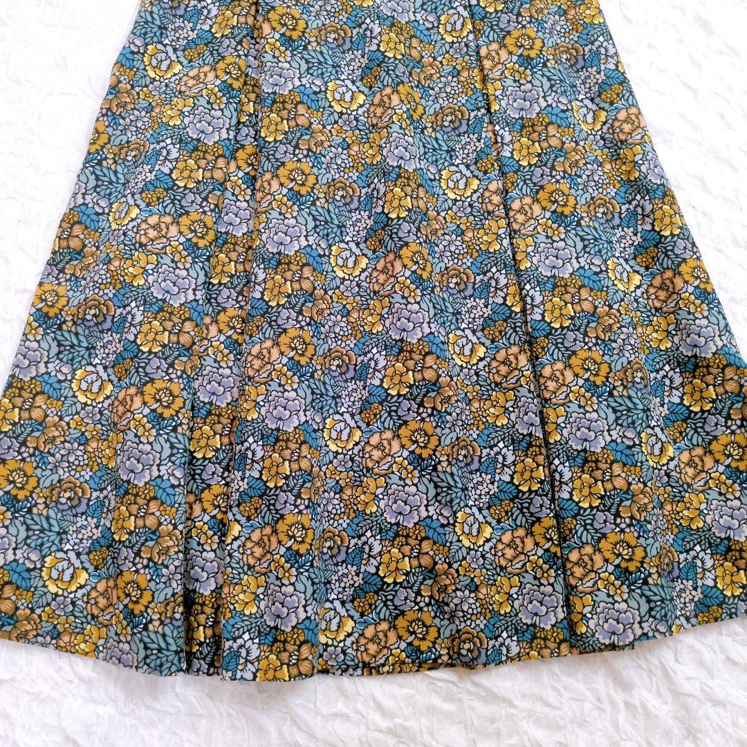 【極美品】SCAPA✕LIBERTY　プリーツスカート　ミモレ丈　近年モデル