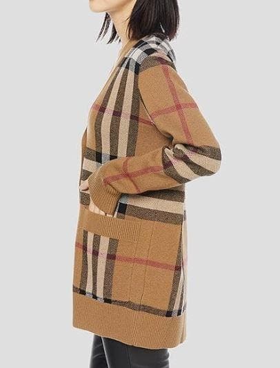 ★美品★ 2023FW バーバリー ウール×カシミヤカーディガン サイズS
