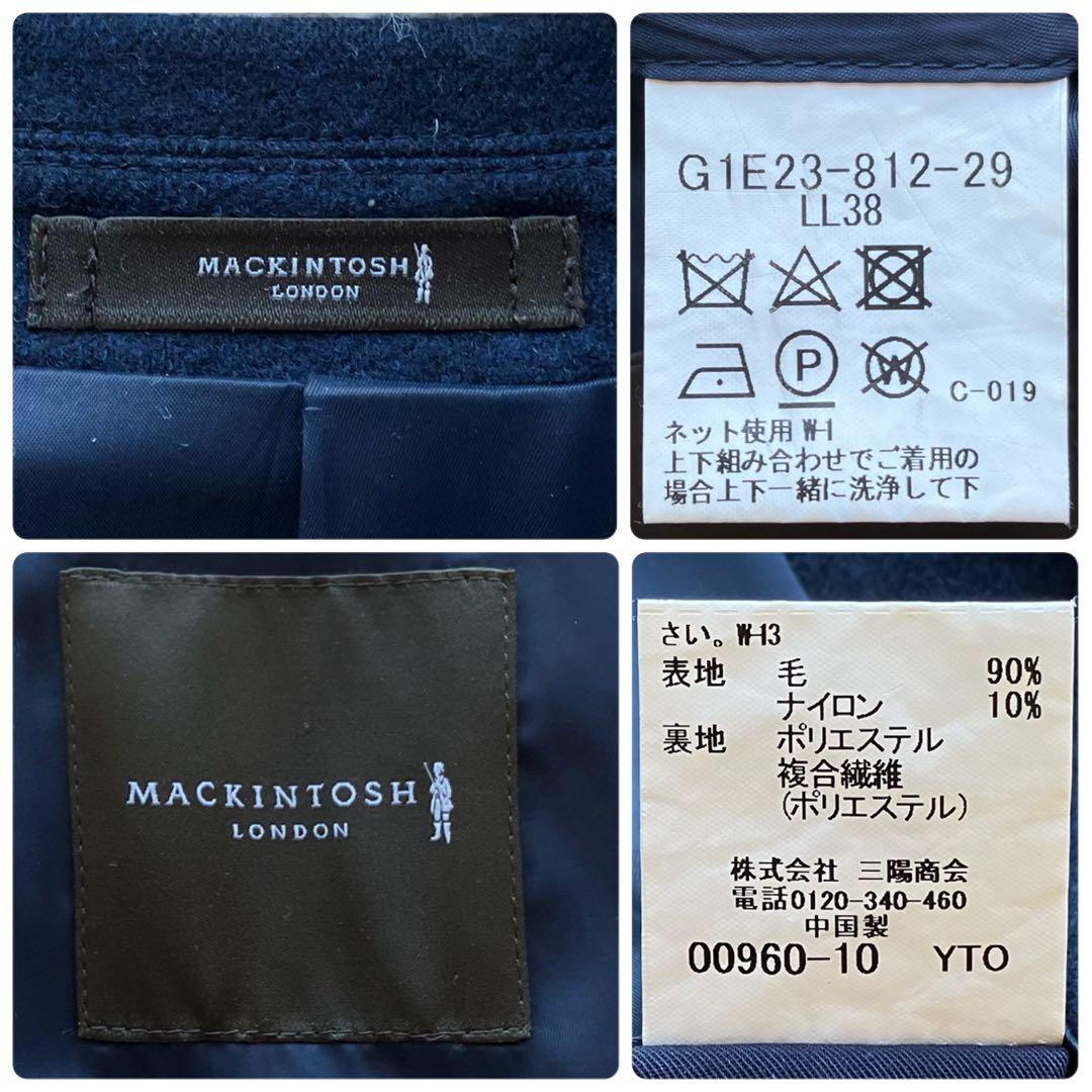 【近年モデル XL】マッキントッシュロンドン　テーラードジャケット　紺　ウール