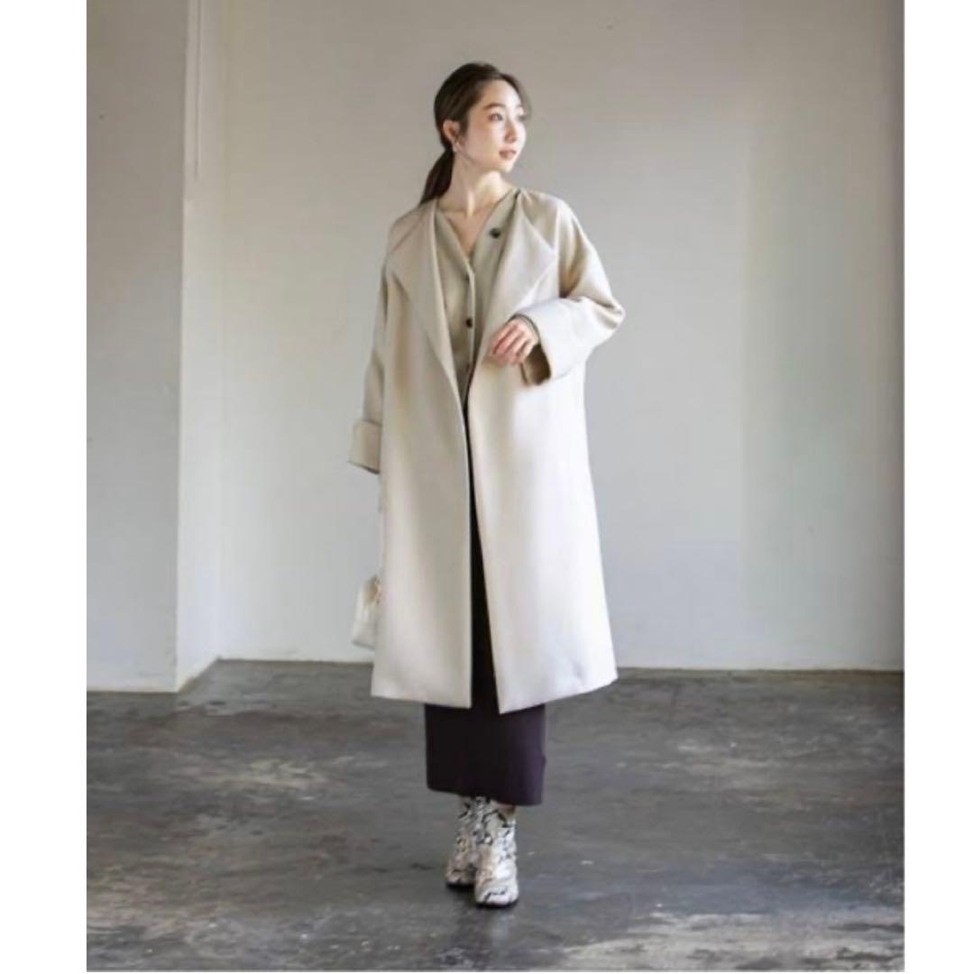 【美品】 ノーブル トリプルクロスガウンコート 近年モデル スプリングコート