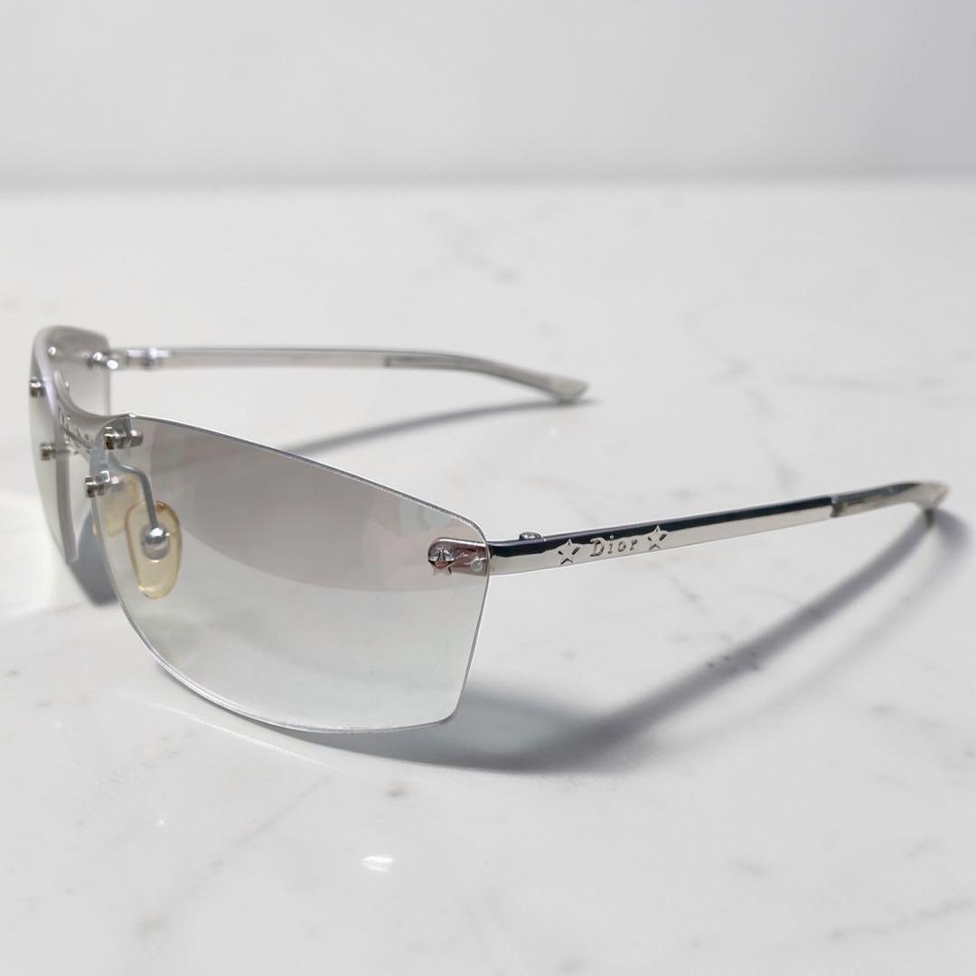 Christian Dior サングラス y2k メタルフレーム　リムレス　星