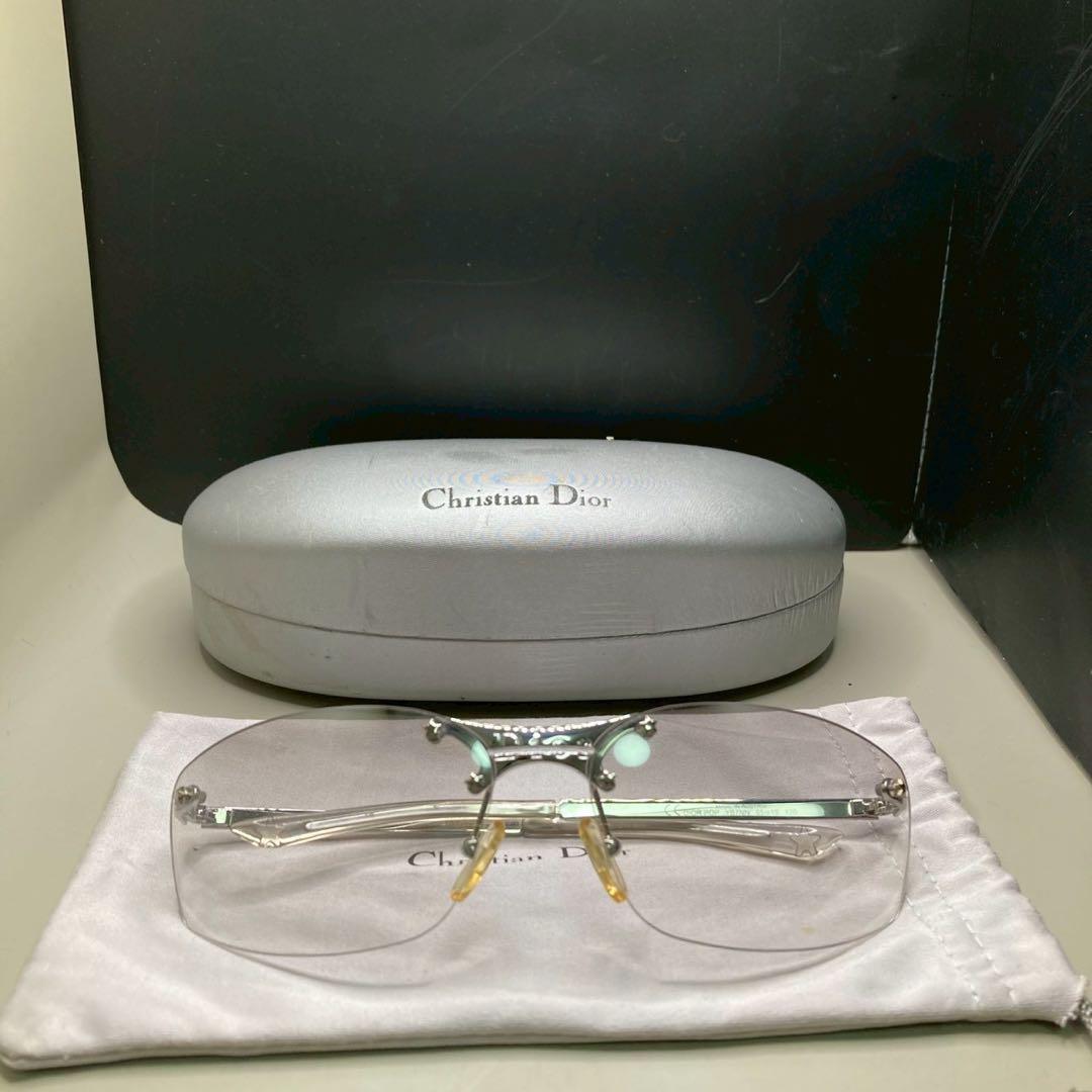 Christian Dior サングラス y2k メタルフレーム　リムレス　星