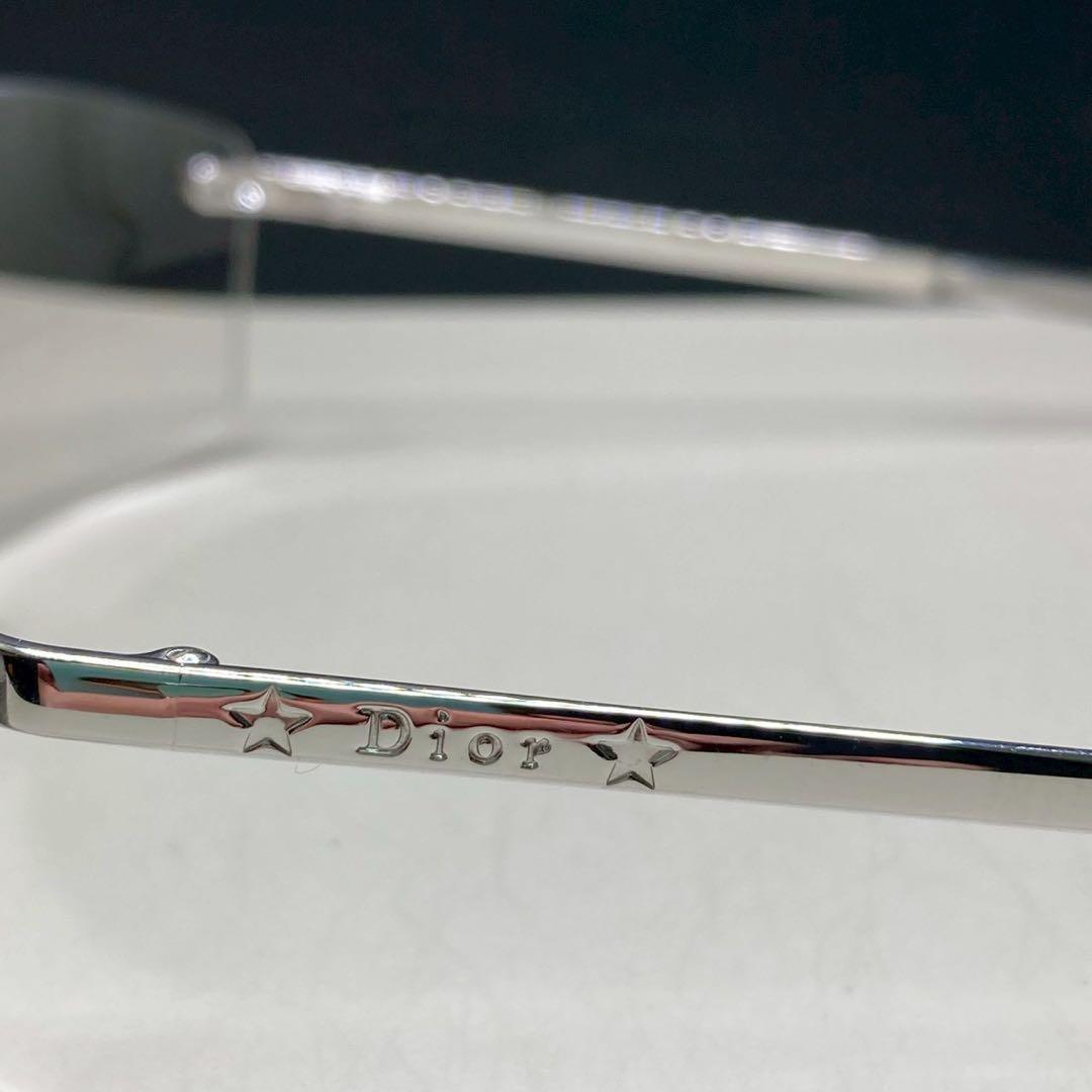 Christian Dior サングラス y2k メタルフレーム　リムレス　星