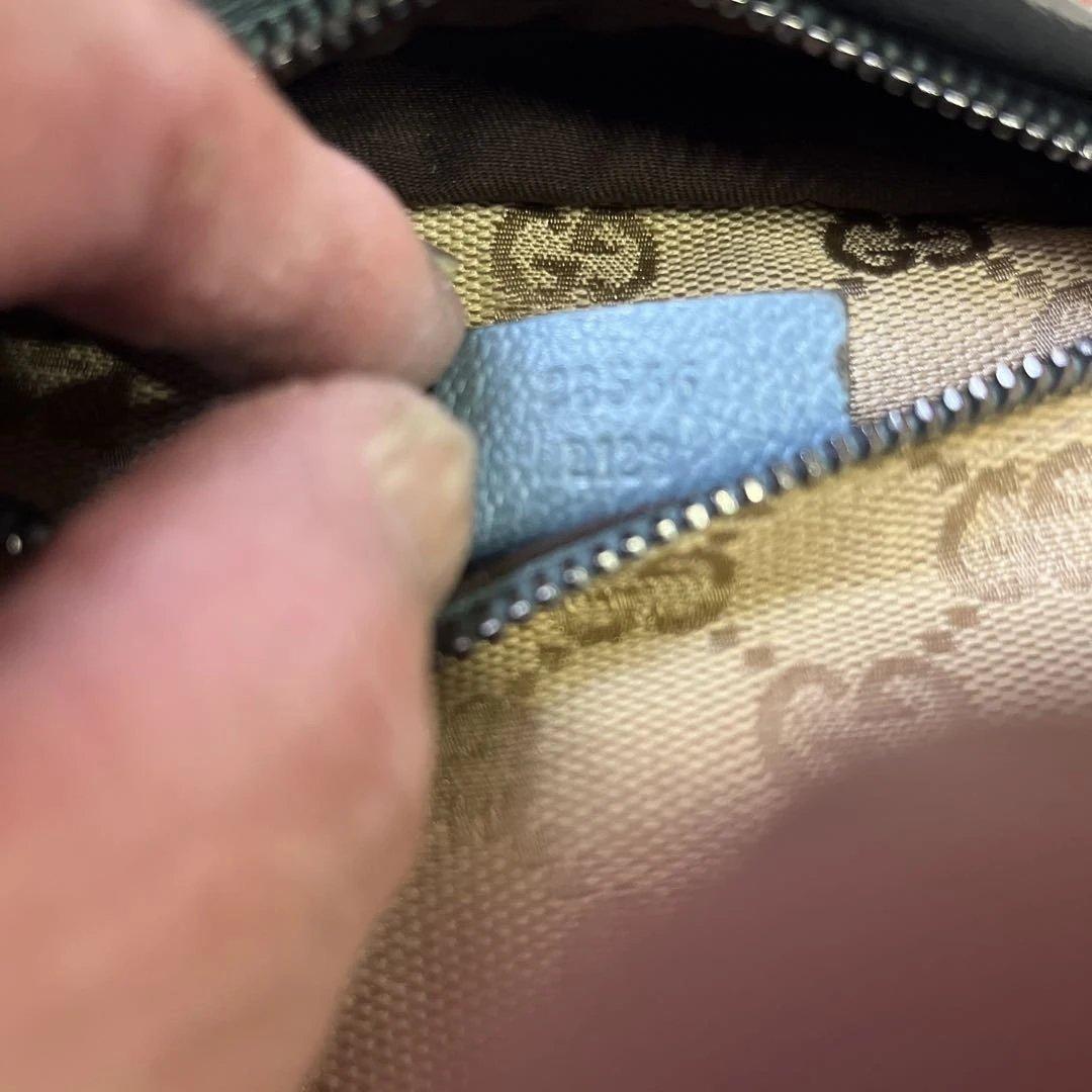 GUCCI GGパターン ウエストポーチ ベージュ・青