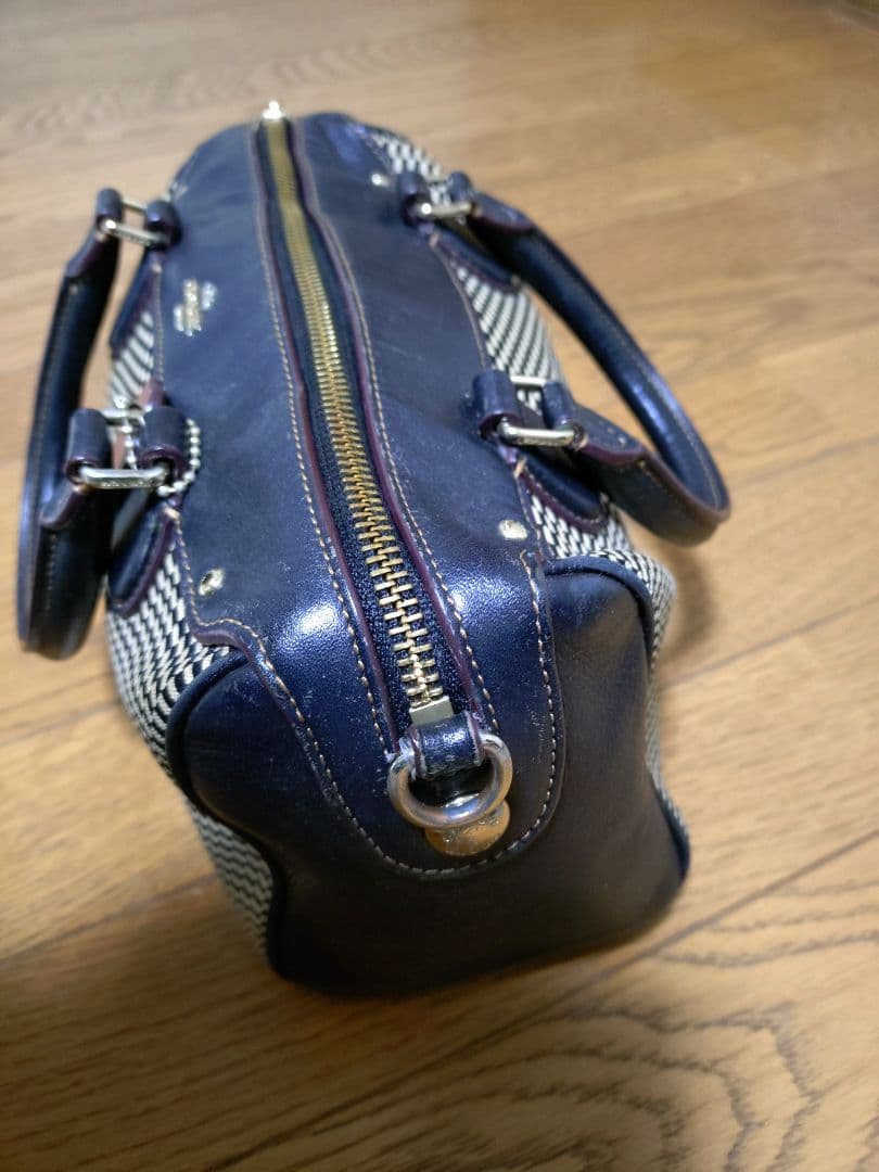 コーチ 千鳥柄 ミニボストンバッグ