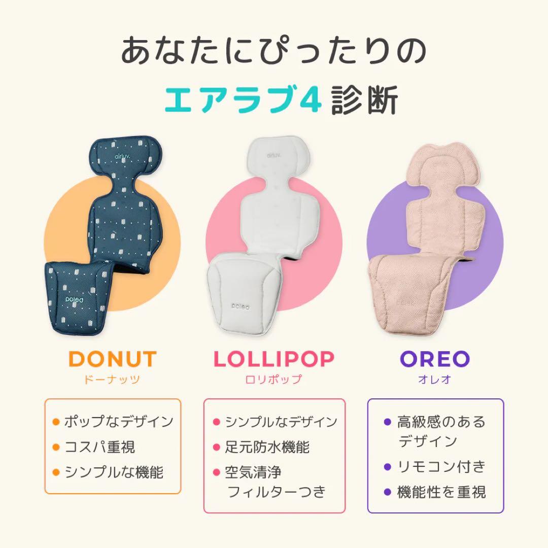 エアラブ4オレオ 専用バッテリー延長ケーブル 2m 3点セット