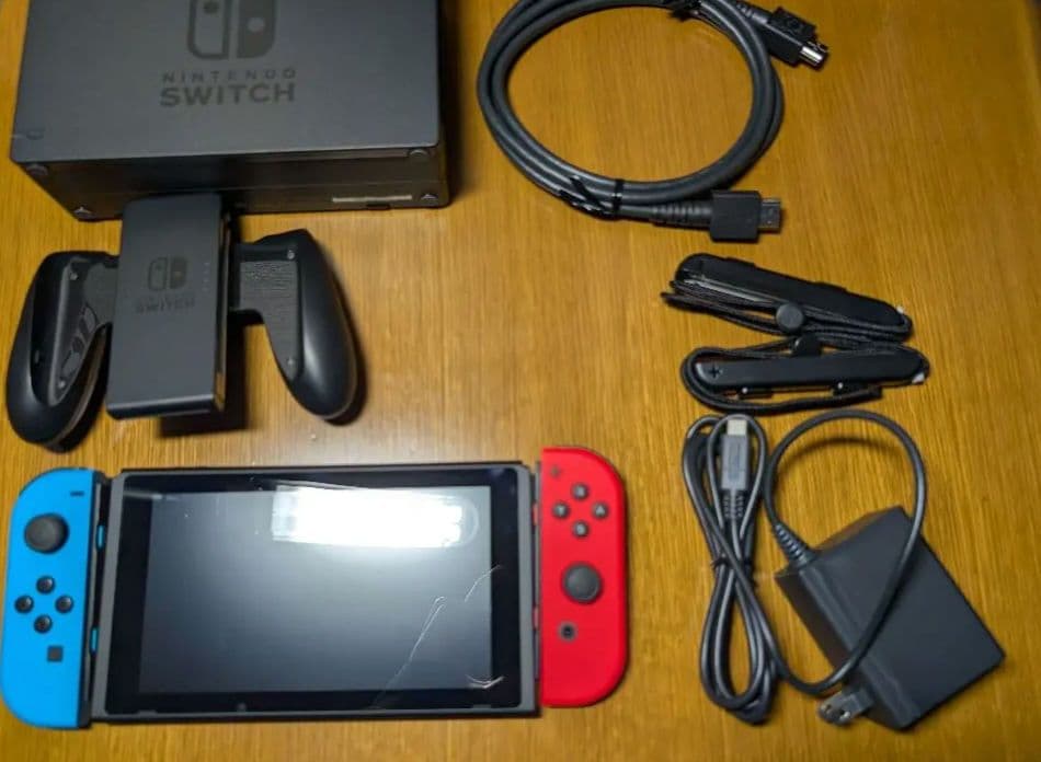 Nintendo Switch本体 青赤Joy-Con　SDカード256GB付き