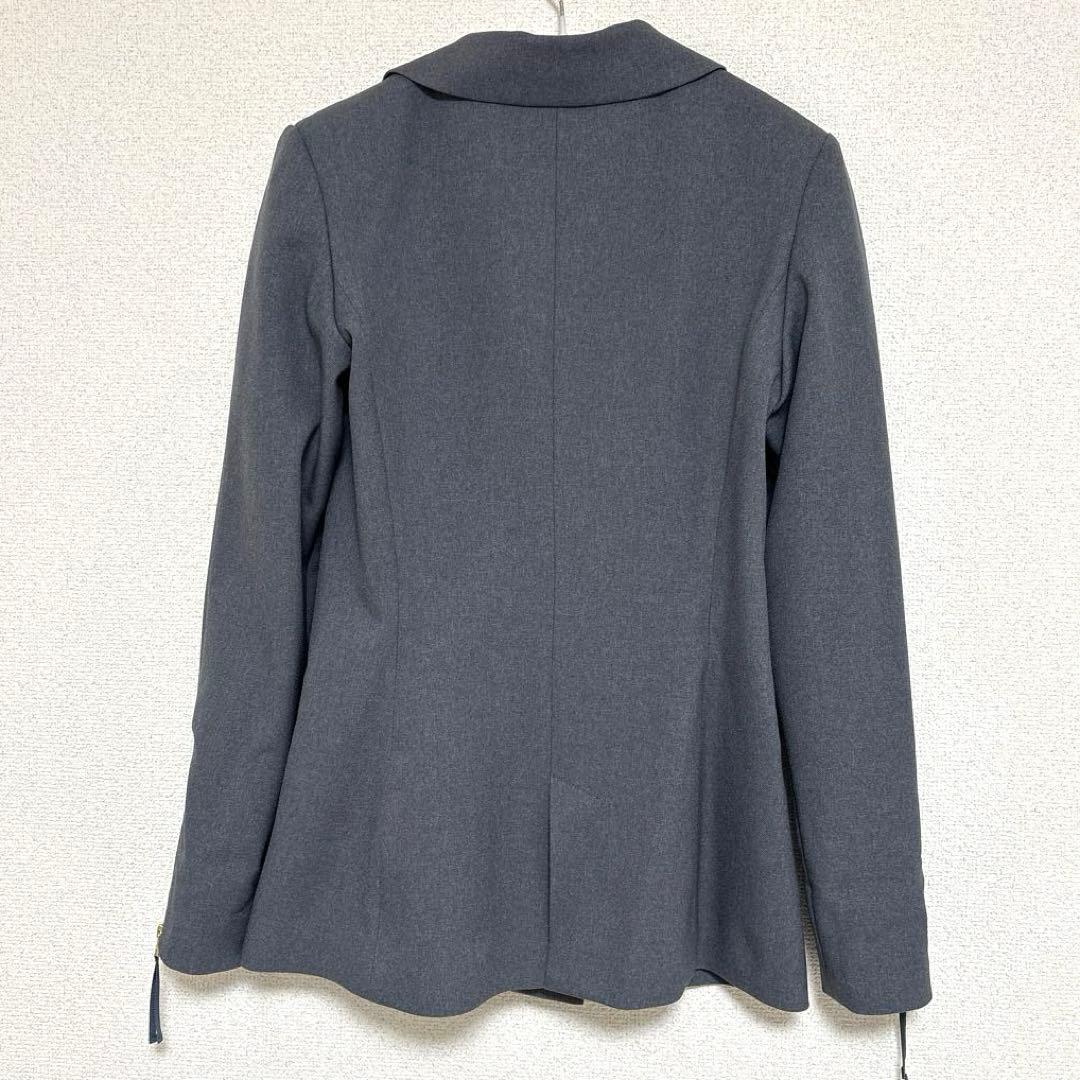 JENNE ジェンヌ シャープカラージャケット グレー M