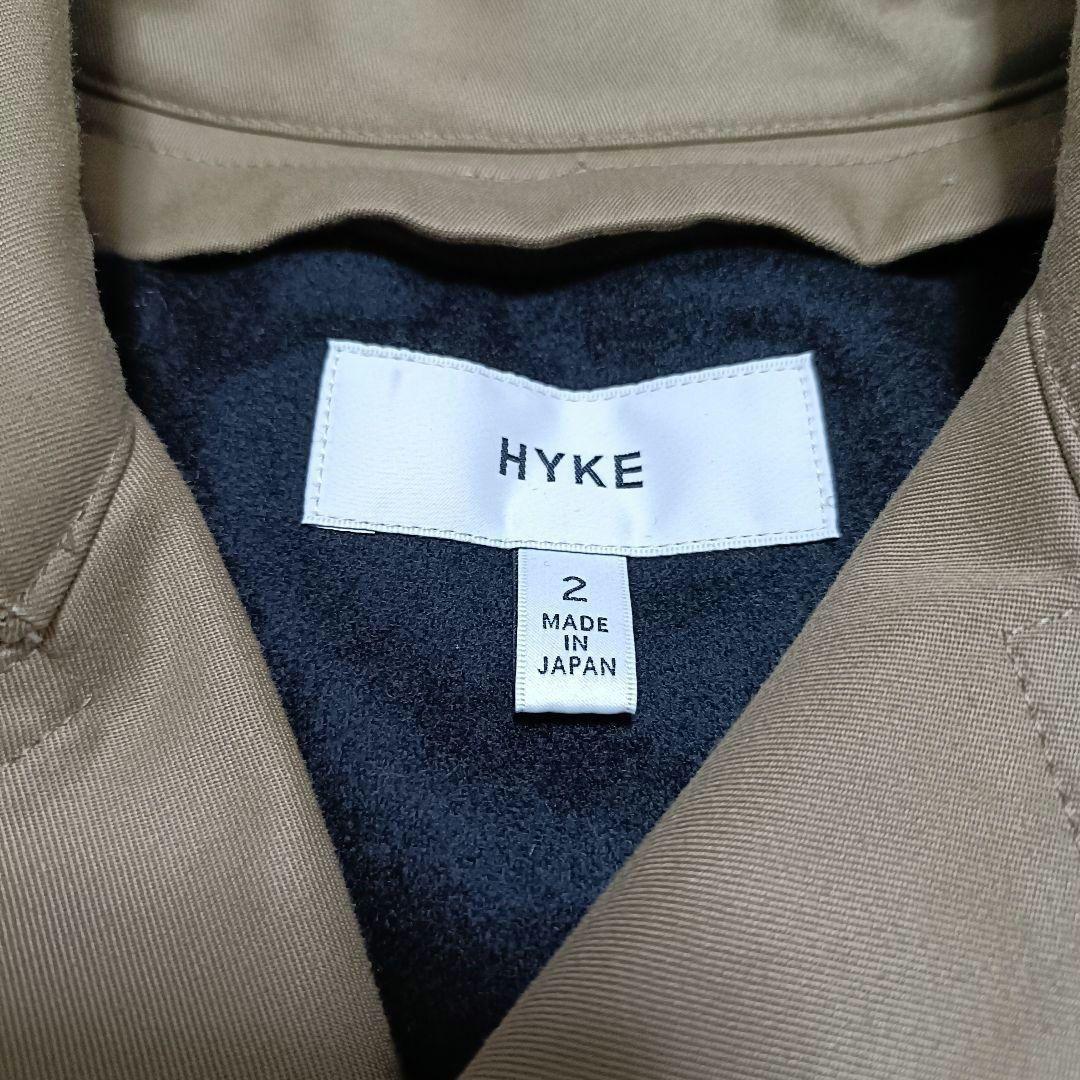 【極美品】HYKEハイク トレンチコート　ライナー付 ベルト ベージュ サイズ2