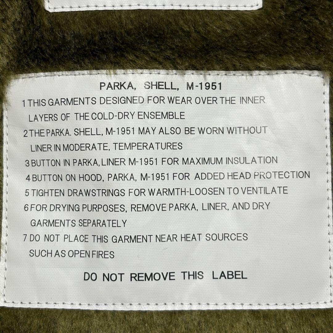 HOUSTON ヒューストン Mサイズ モッズコートカーキ M51 ライナー付