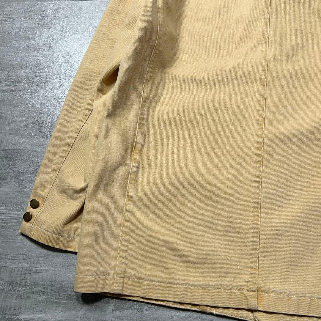 美品 Papas パパス カバーオールジャケット ロゴ 日本製 XL 綿