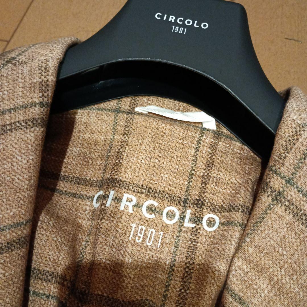 CIRCOLO 1901 テーラードジャケット ブラウン系チェック