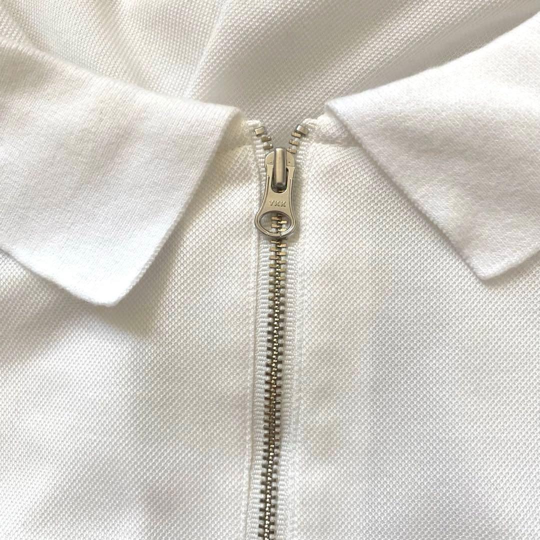 FRED PERRY✨フレッドペリー　ポロシャツ　プリーツ袖　ホワイト　白　刺繍