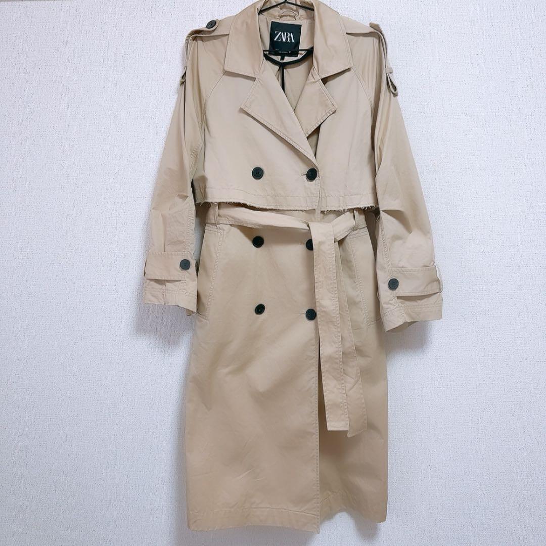 【新品・未使用】ZARA エキストラロング トレンチコート　xs