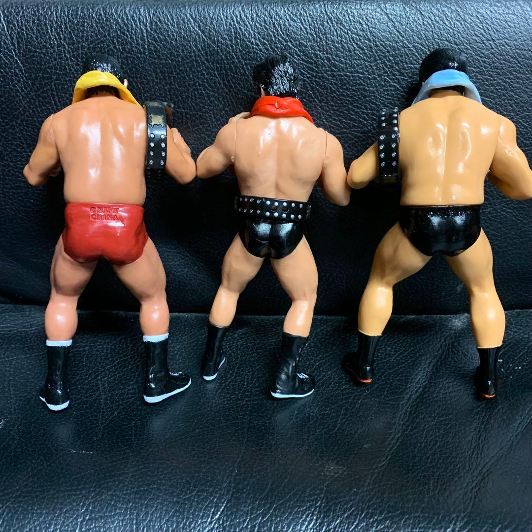 プロレスフィギュアアントニオ猪木坂口征二藤波辰巳セットチャンピオンベルト付き