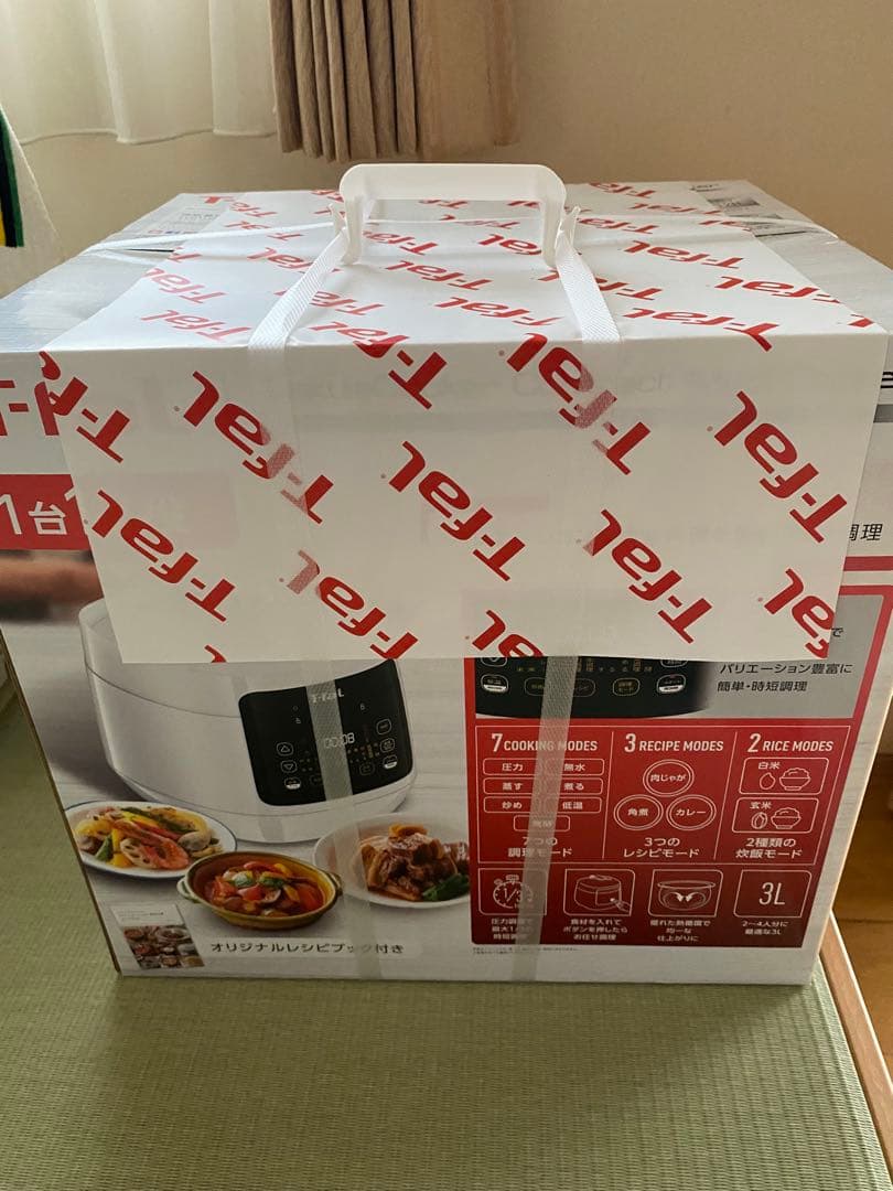 新品未開封 T-fal 電気圧力鍋 CY3511JP ホワイト　ティファール