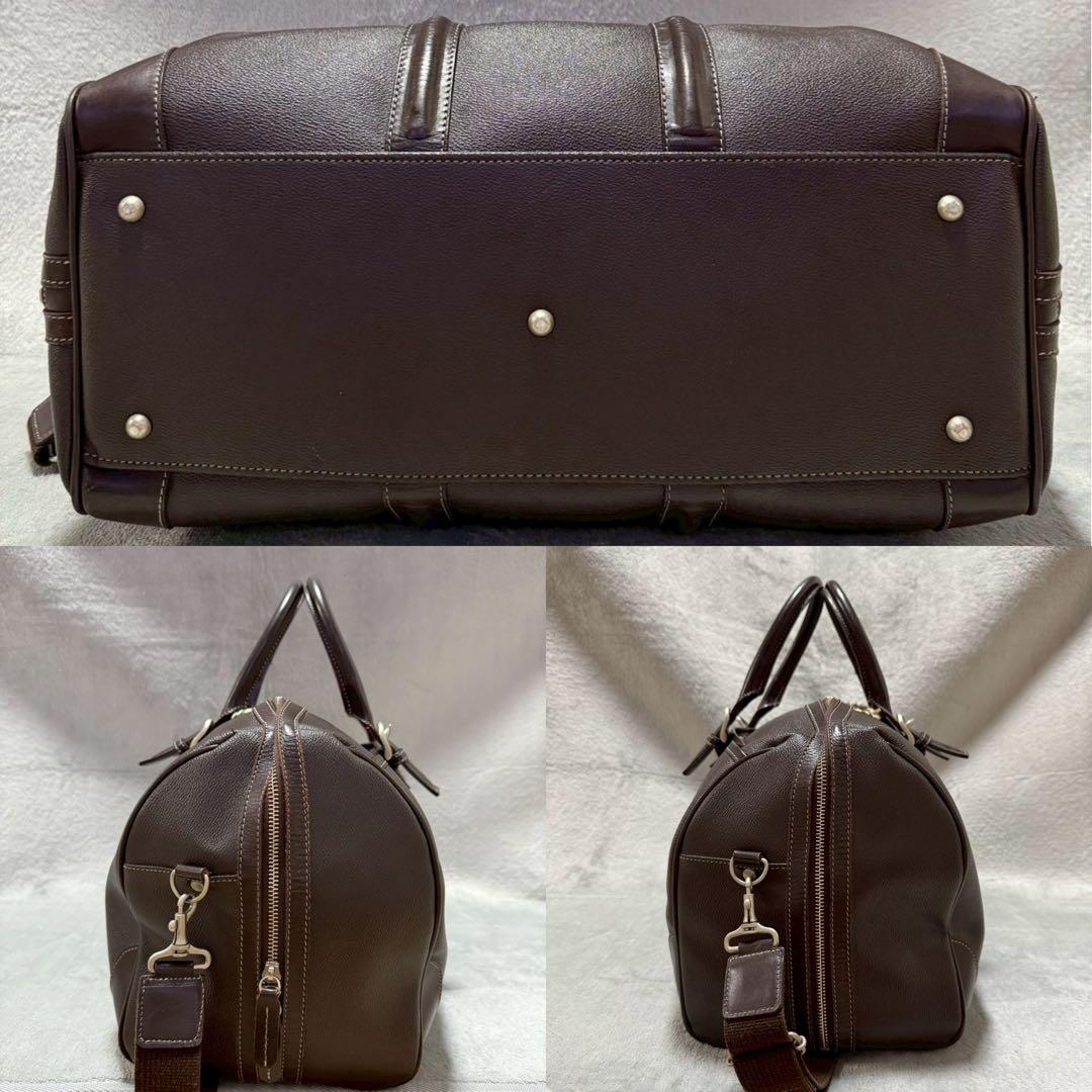 BURBERRY バーバリー ノバチェック ボストンバッグ 2way レザー