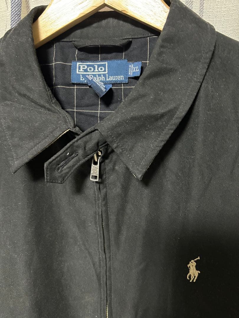 Ralph Lauren ブラック ジャンパー XL ラルフ　スイングトップ　黒