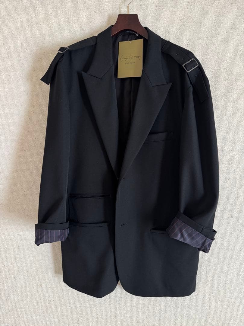 試着のみ 24-25AW ヨウジヤマモトプールオム ウールギャバジン ジャケット