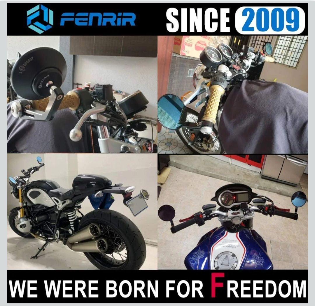 FENRIR オートバイ バイク バーエンドミラー