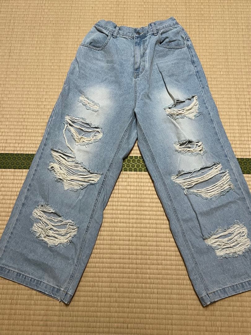 新品　link@ リンクアット　マックスダメージデニム　ディズニーコーデにも