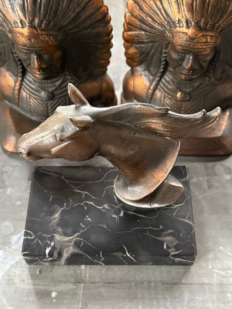 アンティーク雑貨 FRANKART BOOK END MARBLE