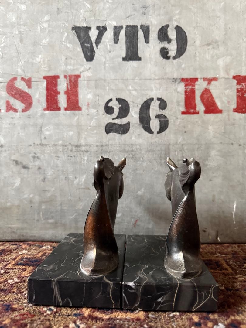 アンティーク雑貨 FRANKART BOOK END MARBLE