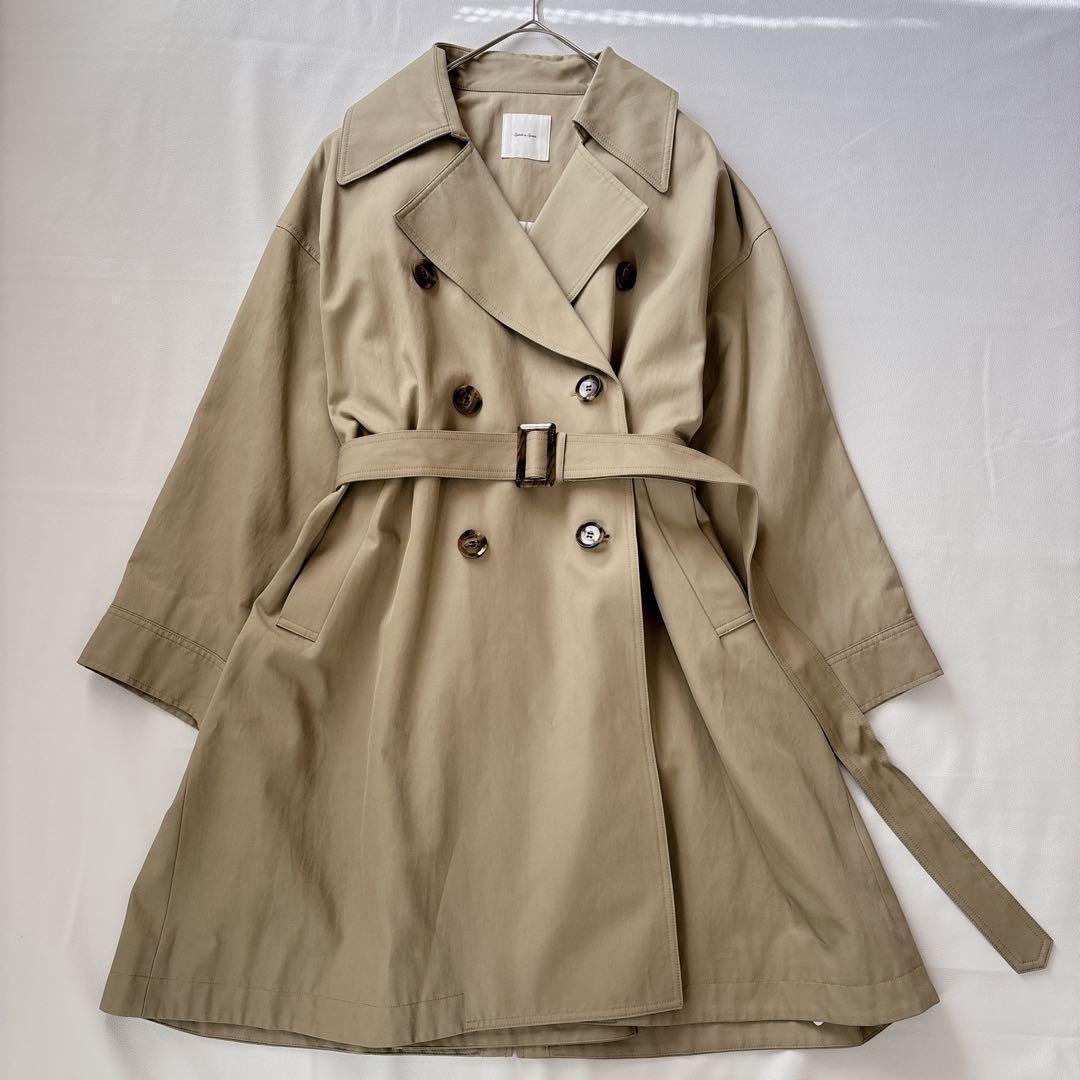 【定価4.2万】未使用✨スピックアンドスパン ワイドトレンチコート ロング M