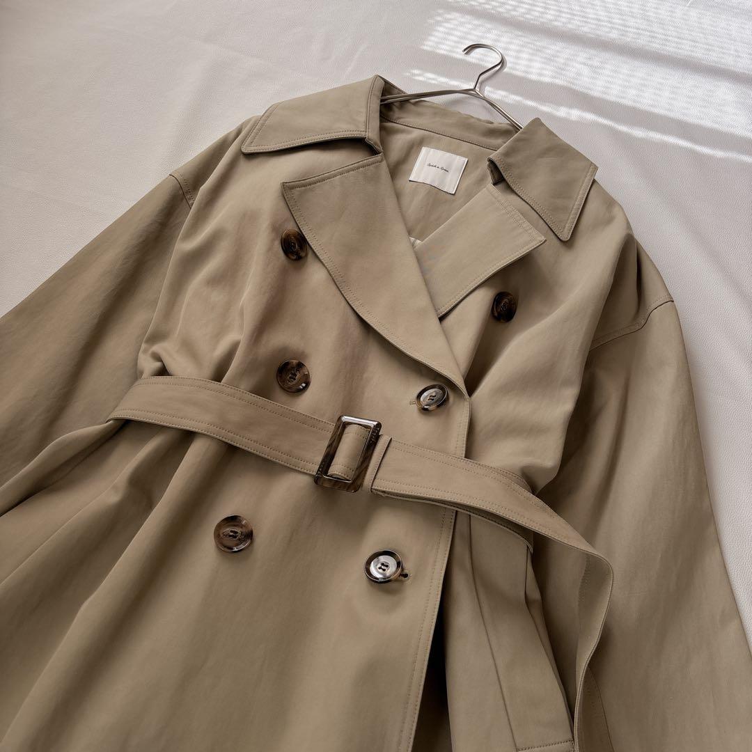 【定価4.2万】未使用✨スピックアンドスパン ワイドトレンチコート ロング M