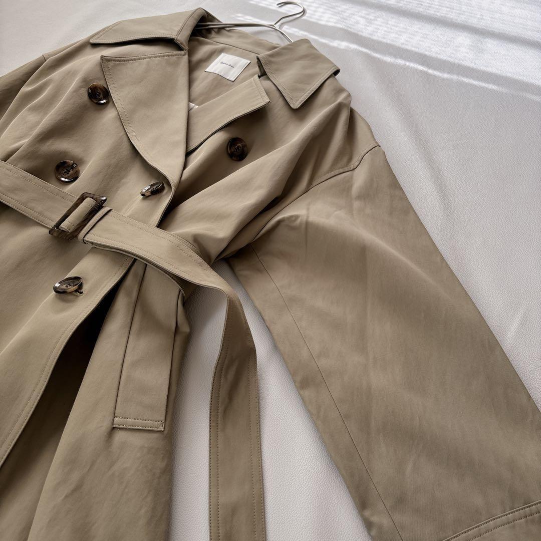 【定価4.2万】未使用✨スピックアンドスパン ワイドトレンチコート ロング M