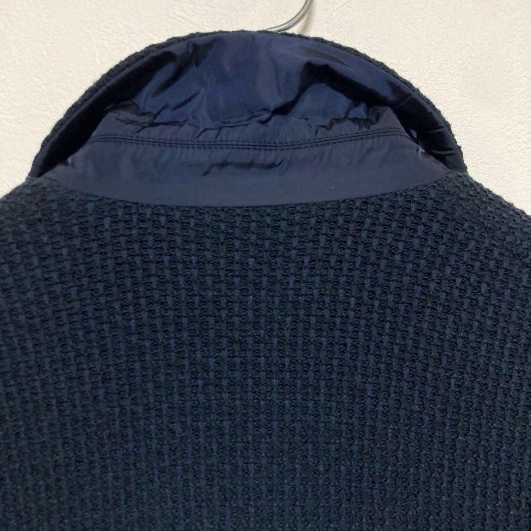 美品 JOSEPH HOMME ミックスコットン テーラードジャケット ネイビー