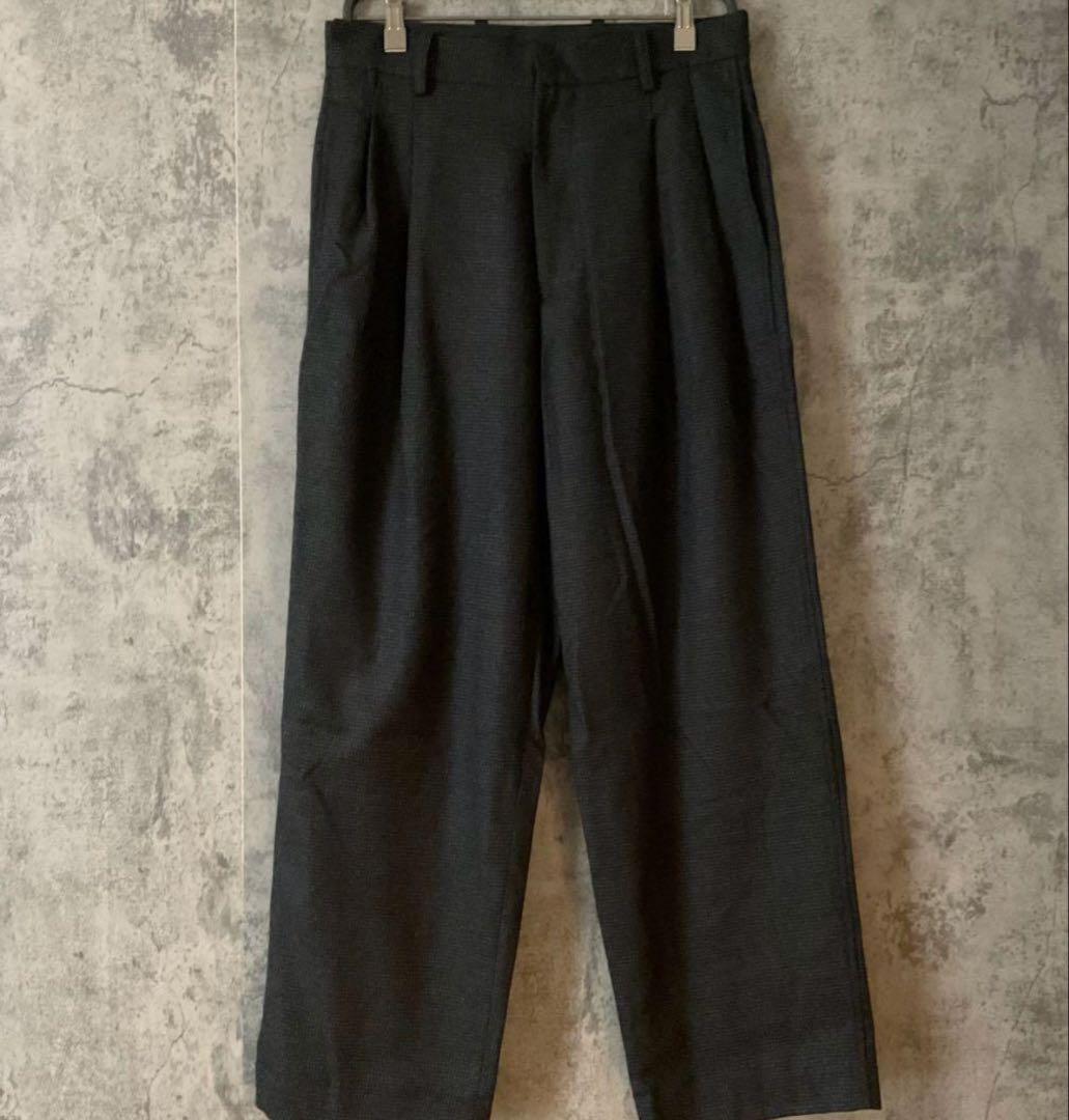 WOOL MILLED IVY PANTS　リドム　wym ウィム　ライフ　黒