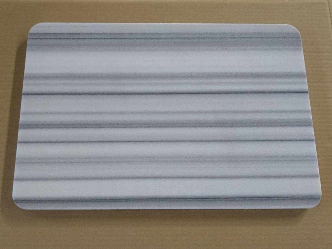 天然白大理石 のし台　600×400×23 R●製菓台・こね台●新品●送料無料