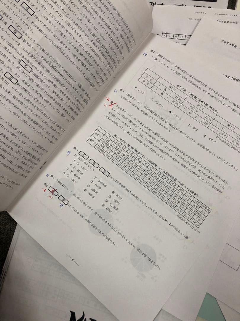 早稲田アカデミー　オープン模試/合格判定　早稲田実業中　計7回　2025年受験